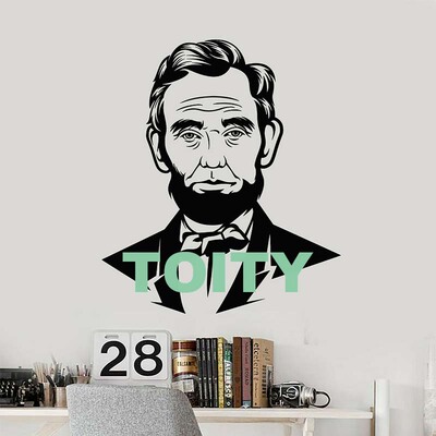 美国伟人头像装饰贴纸