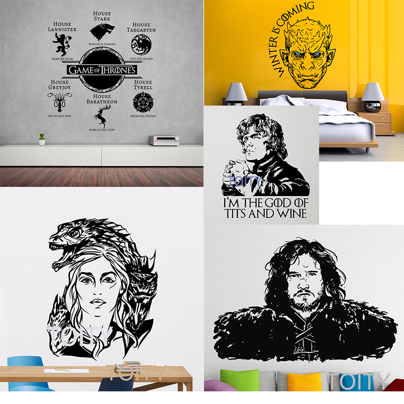 权力的游戏家徽美剧game装饰贴画