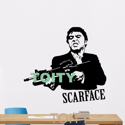 美国电影背景墙玻璃贴