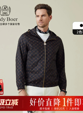 【数码印花】Raidy Boer/雷迪波尔2025秋男品牌臂章夹克外套3023
