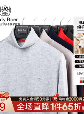 【亲肤绵羊毛】Raidy Boer/雷迪波尔秋冬男刺绣高领针织毛衣 5081