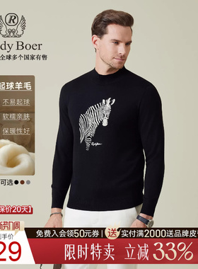 【抗起球羊毛】Raidy Boer/雷迪波尔2025秋男半高领针织毛衣5065