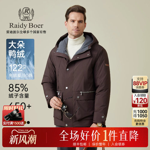 雷迪波尔老钱风羽绒服