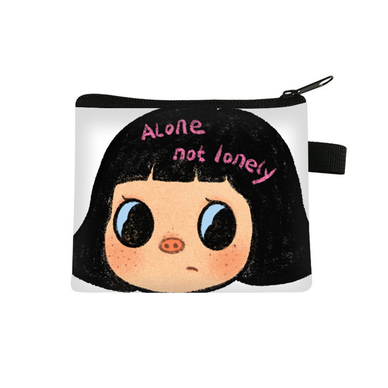 2026可爱猪猪女孩儿童零钱包小学生卡通钥匙耳机卡包大容量收纳包