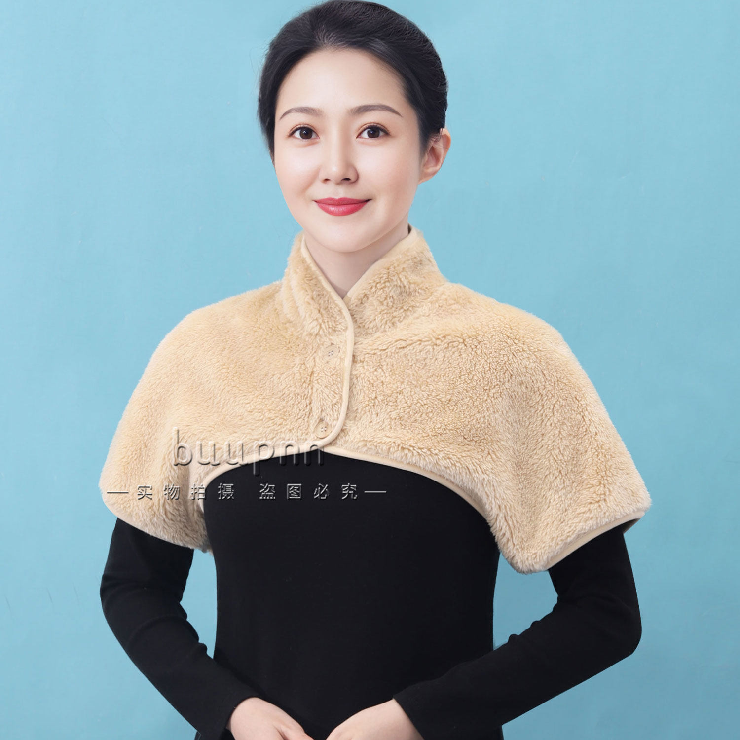肩周保暖护颈椎坎肩睡觉专用女珊瑚绒护肩颈短外套冬季男士,女装/女士精品,短外套,淘宝优惠券,粉丝福利购,淘宝优惠卷