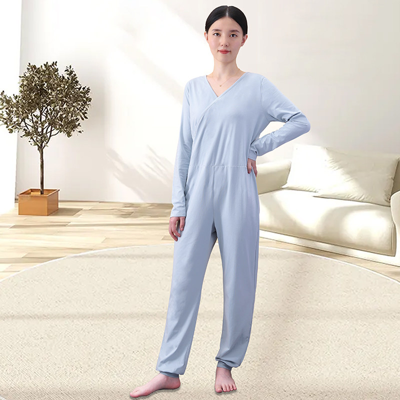 宽松一体式成人连体睡衣