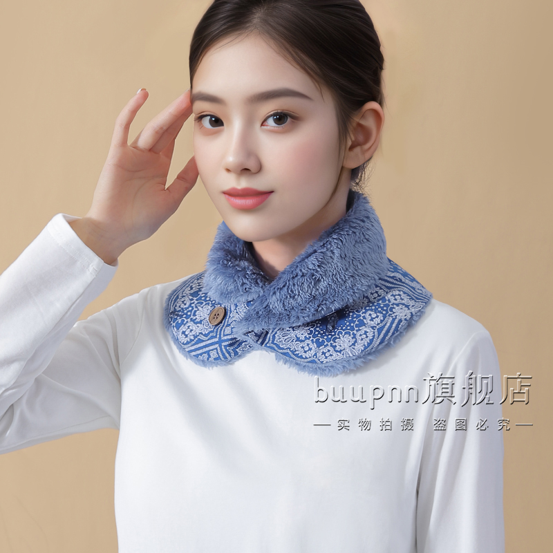 加绒保暖护颈女士秋冬围脖