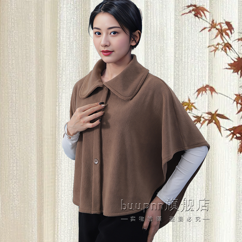 摇粒绒肩颈保暖女士护颈披肩