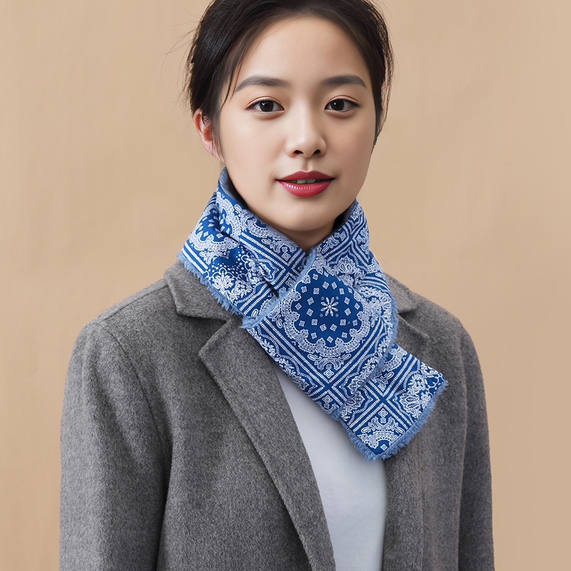 加绒加厚护颈女士防寒围脖