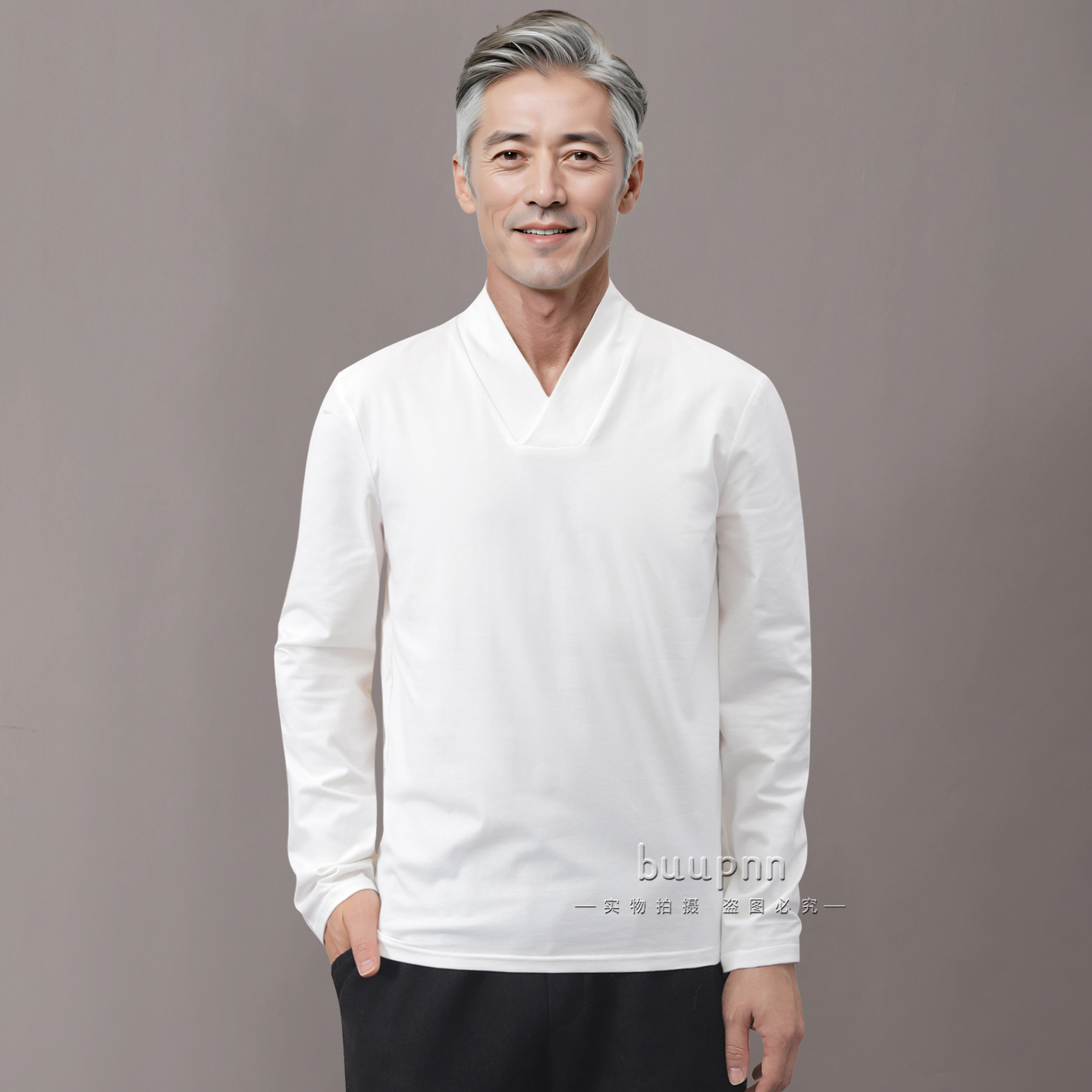 男士新中式国风上衣T恤