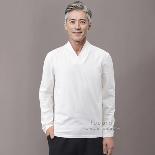 男士新中式国风上衣T恤