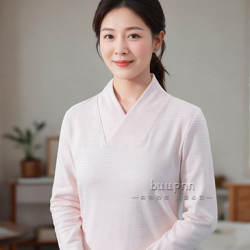 中式护颈睡衣上衣单件汉服交领女