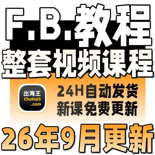2024 FB/Meta Ads Manager 外贸广告付费投放教程课程培训网课