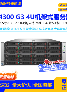 R4300 G3服务器双路至强处理器ai人工智能运算OpenClaw龙虾主机