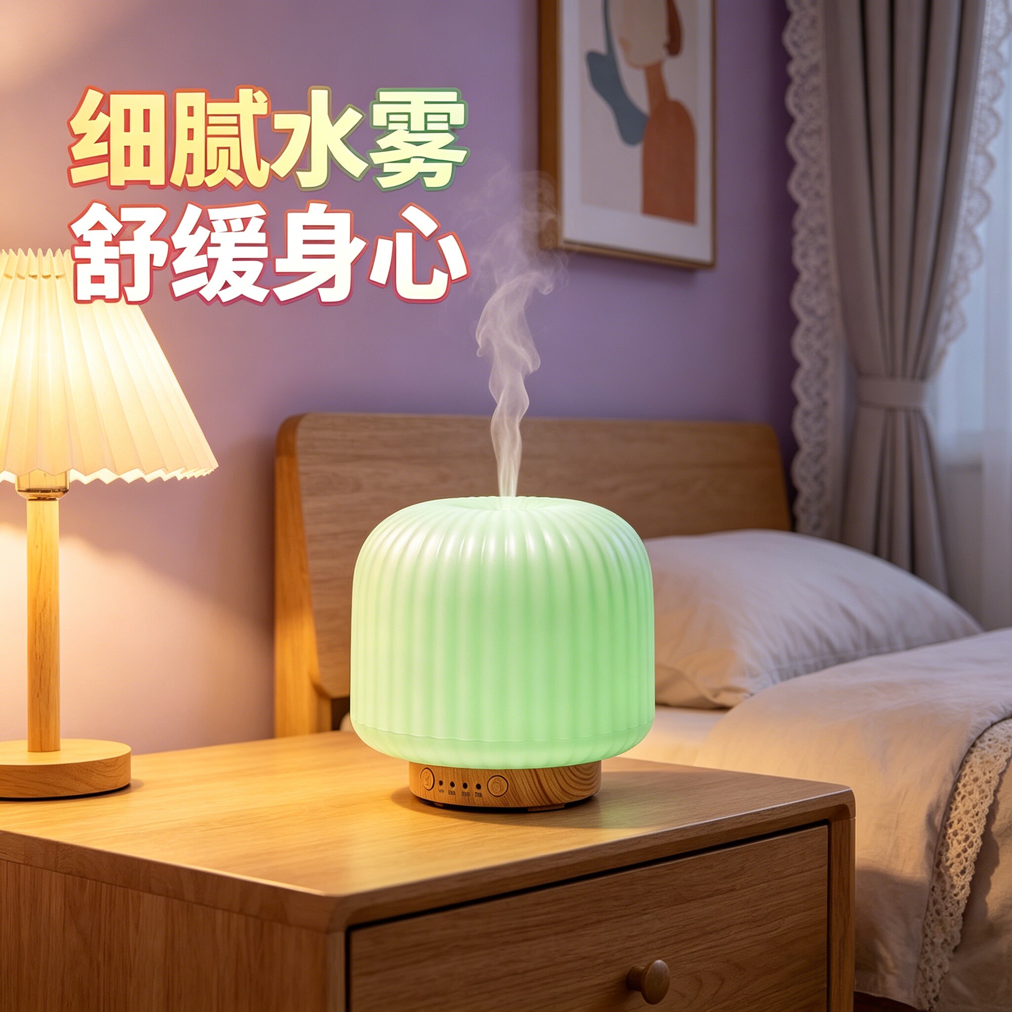 轻奢南瓜香薰定时USB加湿器