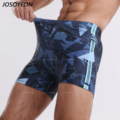 2025新款 男 速干平角青少年游泳训练防尴尬温泉泳裤 男士 游泳沙滩裤