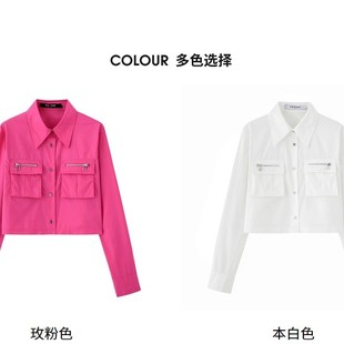 襯衫 PHORM正品 國內(nèi)代購 短款 甜酷上衣C01023436