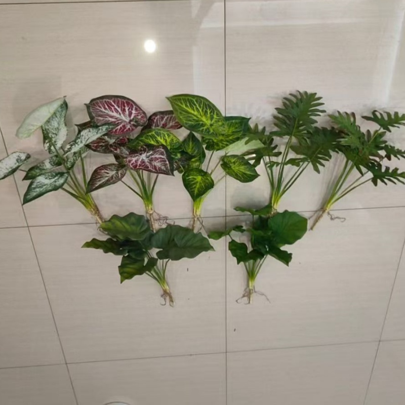 仿真绿植森系庭院植物带根软胶