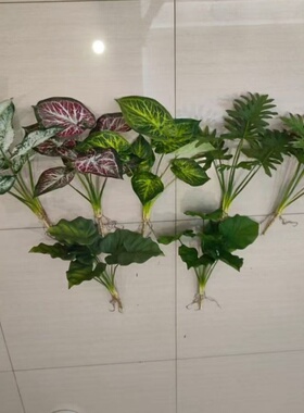 仿真绿植森系庭院植物带根软胶