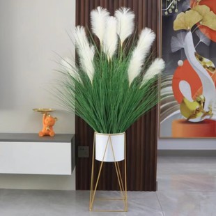 仿真芦苇草干花客厅摆件芦苇花束落地摆直播间假花装饰摆设仿真花