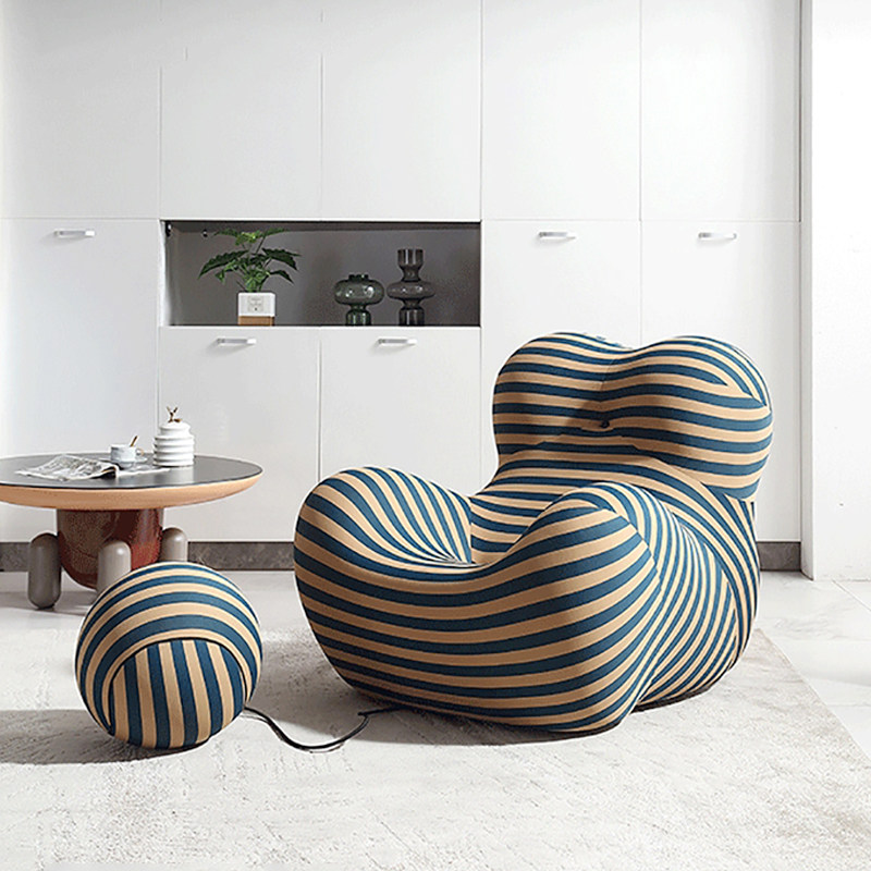 B&B妈妈的怀抱意式单人沙发简约轻奢休闲椅网红创意客厅懒人沙发