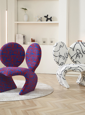 设计师大耳朵米奇椅网红创意艺术酒店样板间装饰老鼠单人休闲椅子