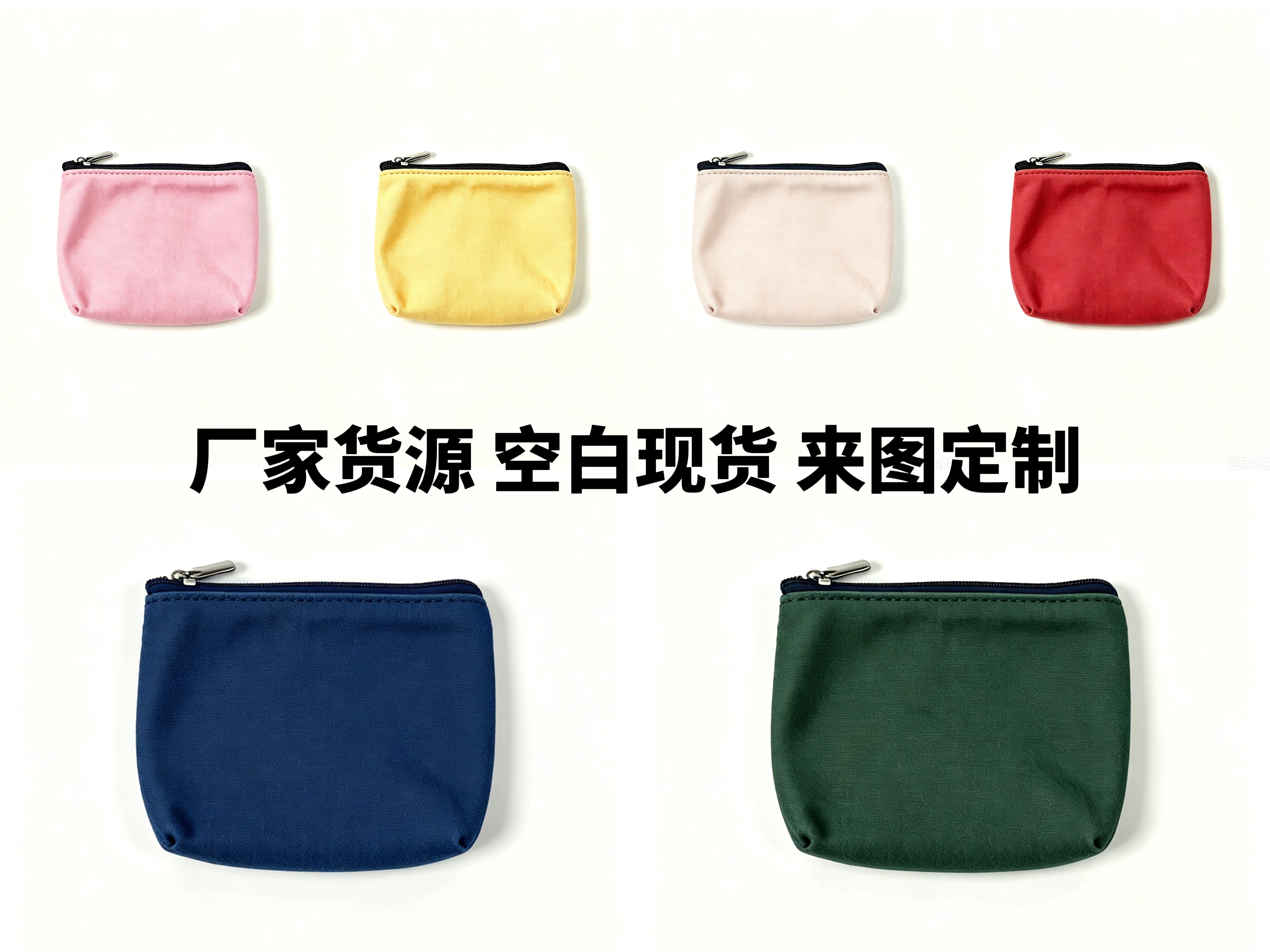 定制印logo帆布零钱包收纳包口红包钥匙化妆袋数据线收纳袋随身包图片