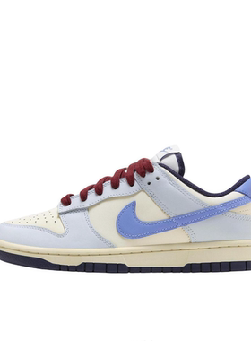 狐狸体育 耐克Nike Dunk 米白蓝复古轻便运动低帮板鞋 FV8113-141