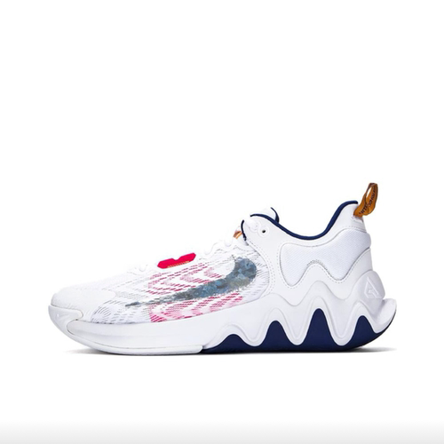 耐克Nike字母哥白色篮球鞋