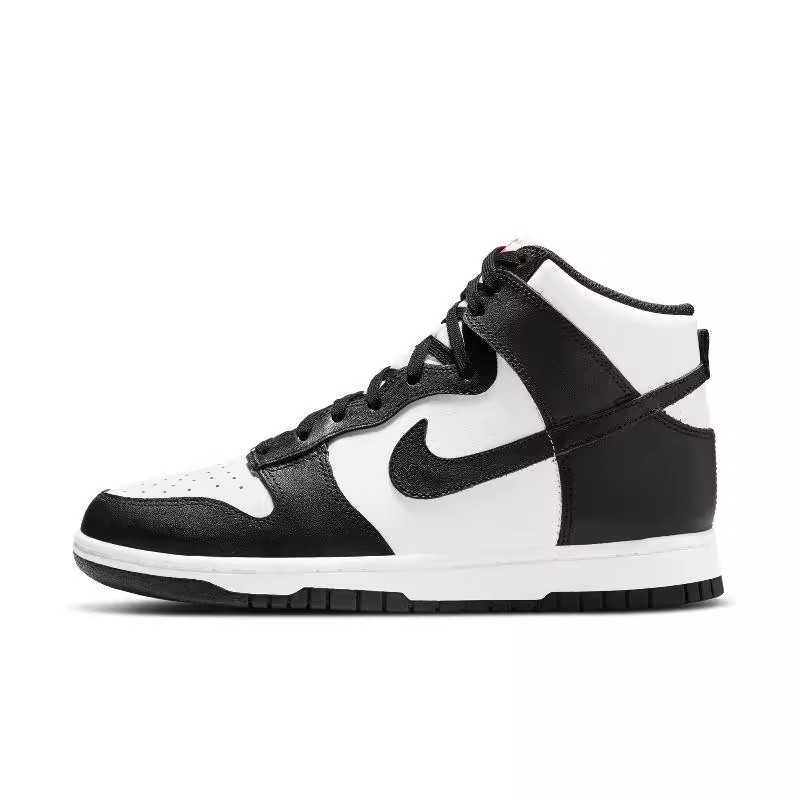 耐克Nike黑白熊猫高帮休闲板鞋