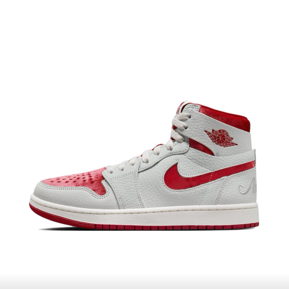 耐克Nike红白耐磨高帮篮球鞋