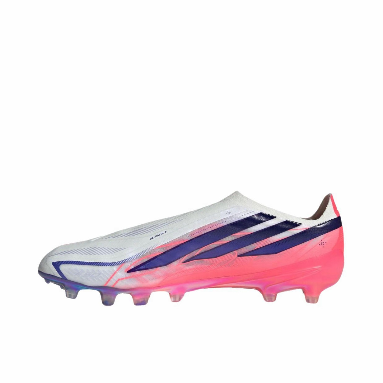 Adidas阿迪达斯白紫红足球鞋