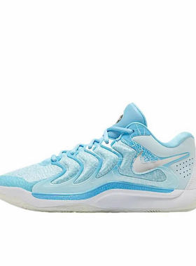 狐狸体育 耐克Nike KD 17 蓝色百搭时尚舒适低帮篮球鞋FZ1526-400