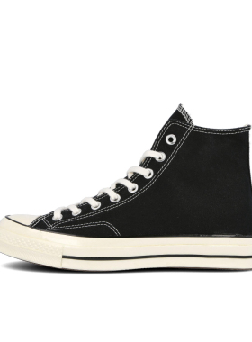 狐狸体育 Converse/匡威 1970s 黑白色经典百搭高帮帆布鞋162050C