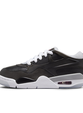 狐狸体育 耐克Nike Air Jordan 4 黑色低帮复古篮球鞋 HV5184-010