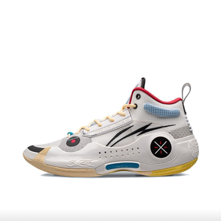 狐狸体育 LiNing李宁 韦德之道10 白黑红中帮实战篮球鞋ABAS115-6