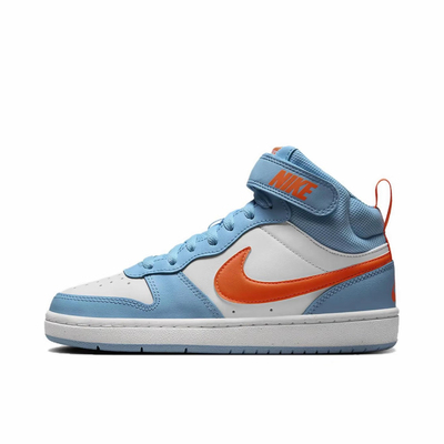 耐克Nike蓝白橙潮流中帮板鞋