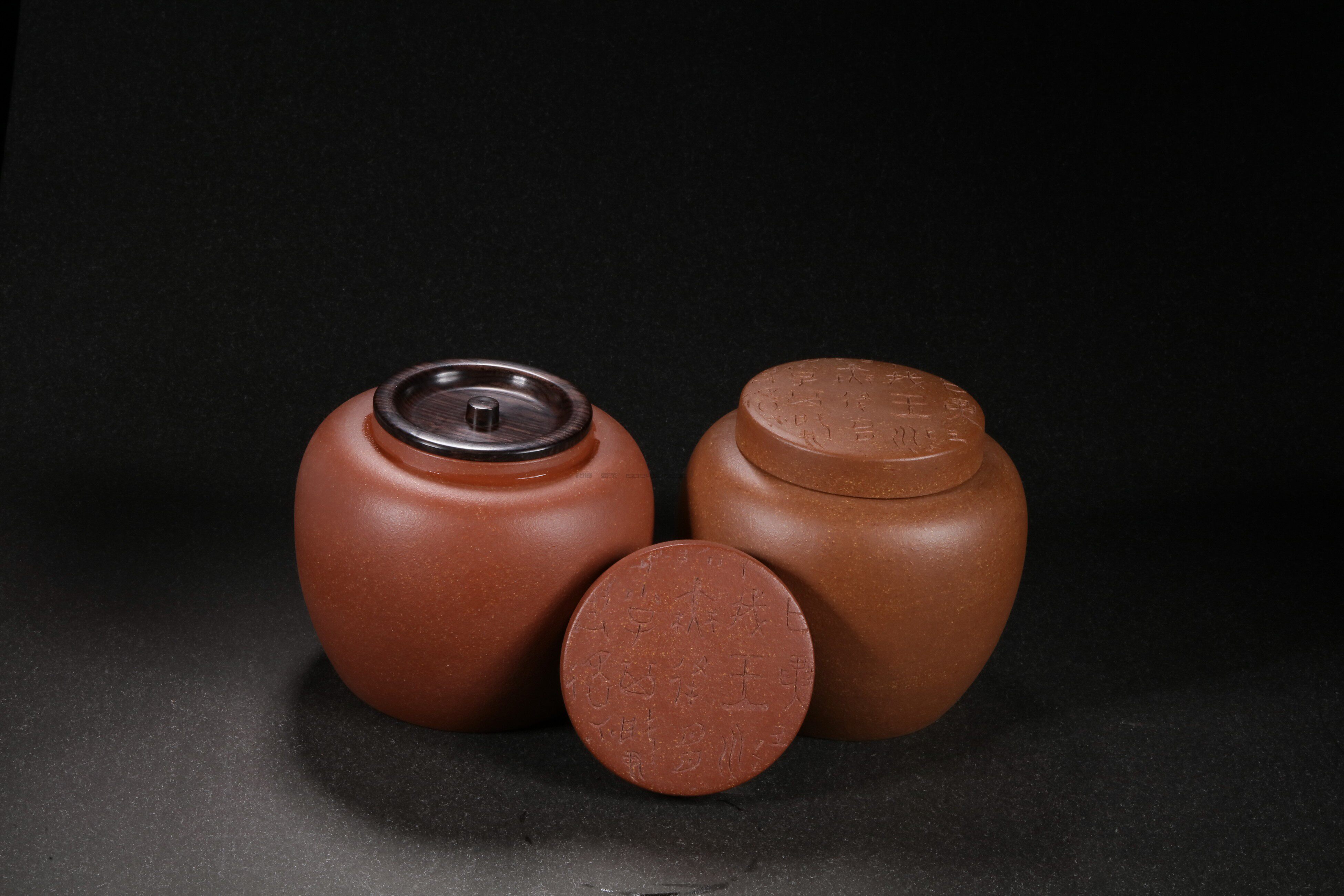 相逢一壶茶 有容茶叶罐 全手工制作 800ml 九瀚艺术