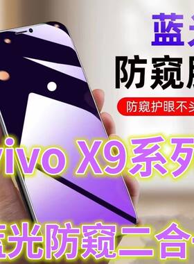 防窥膜适用vivoX9/X9PLUS防偷窥钢化膜x9s手机膜防偷看屏幕贴膜X9L全屏护眼x9i防窥玻膜×九防摔防爆保护隐私