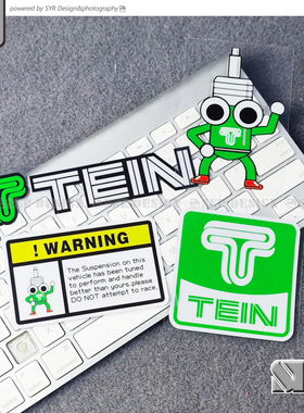 个性防水车身贴改装品牌TEIN咬牙避震汽车反光车贴头盔装饰车窗贴