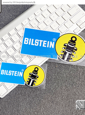 汽车摩托车赞助商logo贴纸BILSTEIN倍适登减震器 反光防水装饰贴