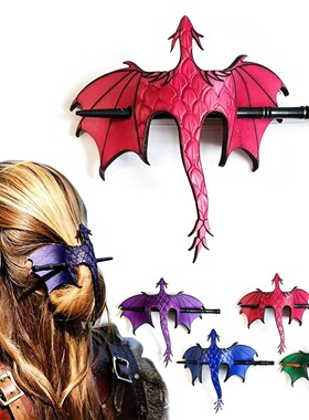 跨境爆款新品独立站Medieval Dragon Hair Stick复古中世纪龙发簪