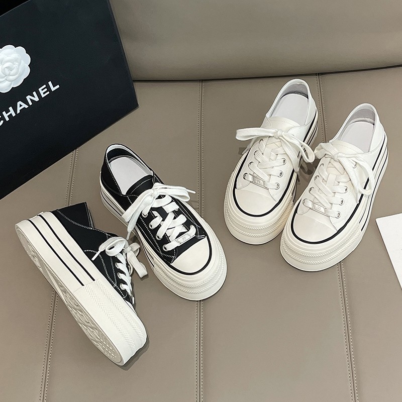 2025新款春秋季厚底小白鞋