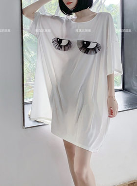 高级感冰丝睡裙女夏季家居服时尚