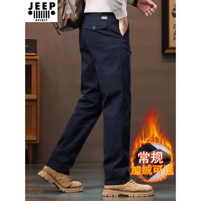 吉普男士休闲裤男装2025新款纯棉