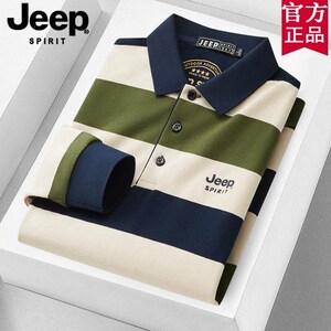 JEEP吉普纯棉男装长袖t恤男2025