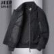 JEEP吉普全棉夹克外套男秋冬季 棒球领飞行服茄克水洗纯棉茄克外衣