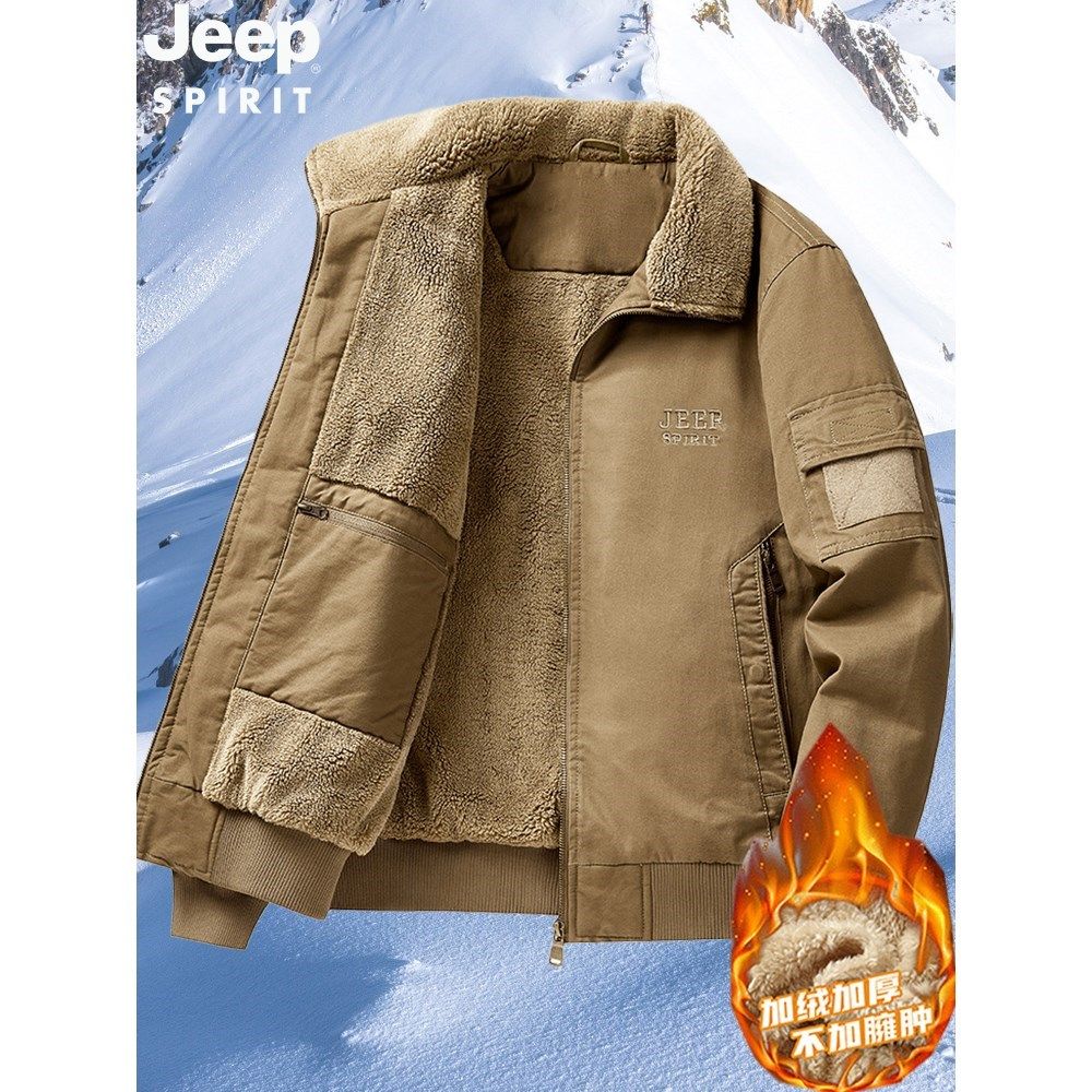 2025新款秋冬季男士外套飞行员夹克棉服男款棉衣jeep晋江棉袄爆款