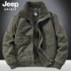 JEEPSPIRIT吉普羊羔绒棉衣男秋冬休闲棉服纯棉加厚中年工装 男外套