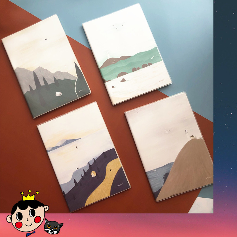 晨光到不了的远方风景远山a5 32k b516k胶套【横线】笔记本